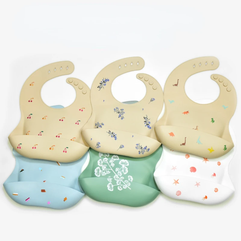 Silicone Baby Bibs - INS Yếm Ăn Bé BPA Free