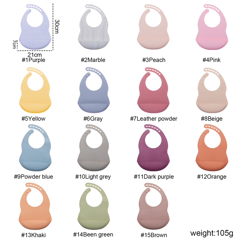 0-3 Years Baby Bib BPA Free Si - đánh giá và giá Silicone Baby Bibs