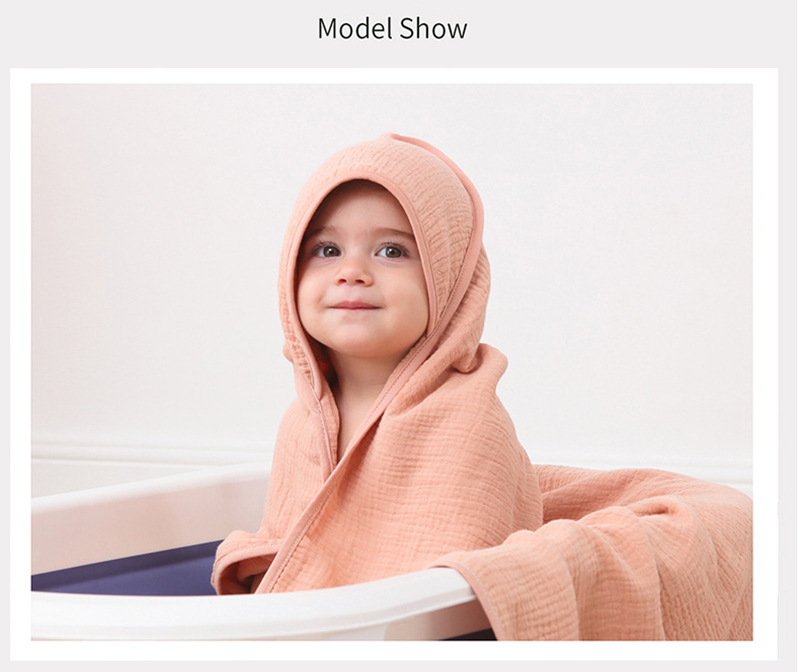 Cotton Gauze Baby Bathrobe Hoo - đánh giá và giá Baby Swaddle Blanket