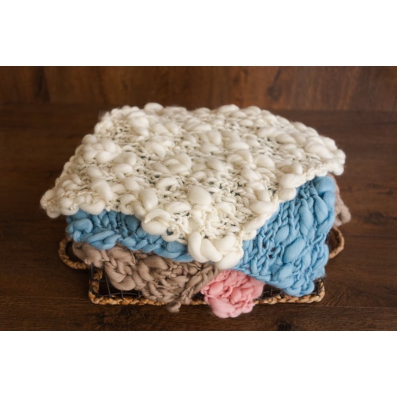Chunky Knit Merino Baby Blanke - đánh giá và giá Baby Swaddle Blanket