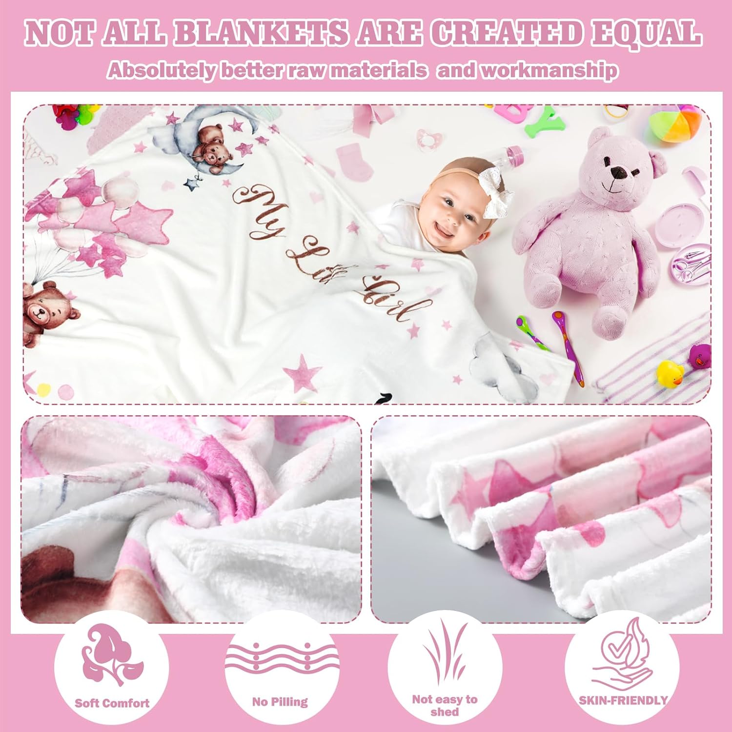 VIKAMA Monthly Baby Growth Mil - đánh giá và giá Baby Swaddle Blanket