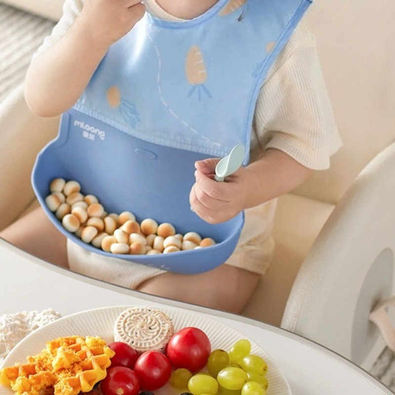 Children's Waterproof Bib Baby - đánh giá và giá Silicone Baby Bibs