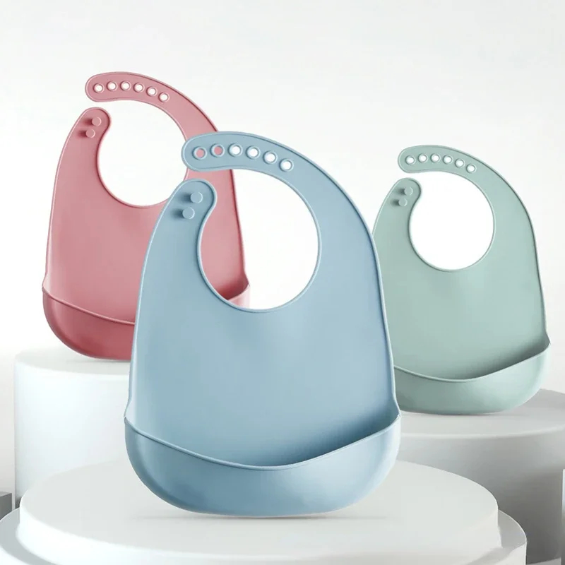 1/3pcs Baby Bib Adjustable Wat - đánh giá và giá Silicone Baby Bibs