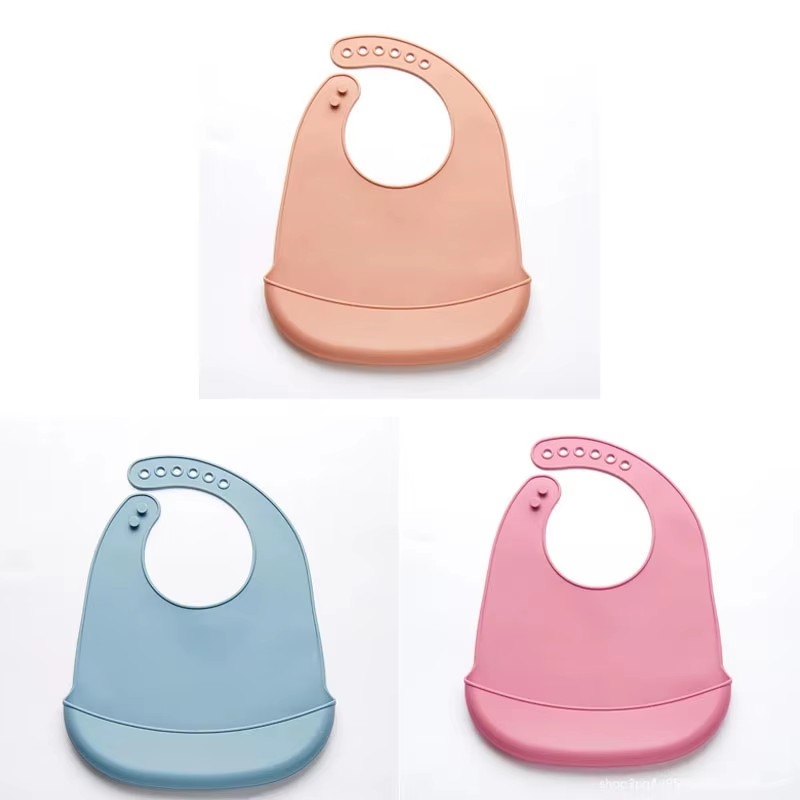 1/3pcs Baby Bib Adjustable Wat - đánh giá và giá Silicone Baby Bibs