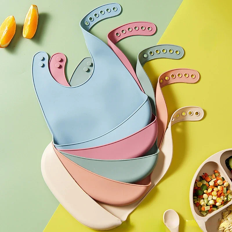 1/2pcs Baby Bib Adjustable Wat - đánh giá và giá Silicone Baby Bibs