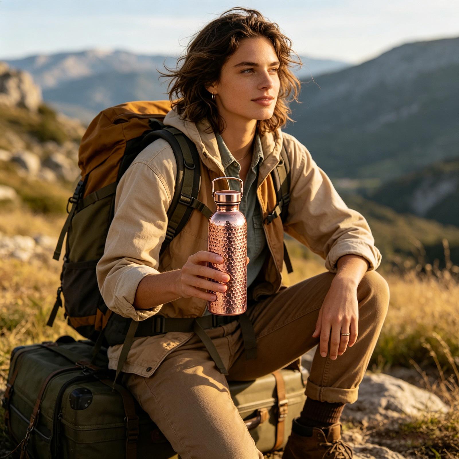 Pure Copper Water Bottle 800ml - đánh giá và giá Portable Bottle Warmer