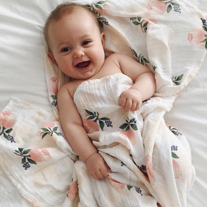 Rose 120x120cm 70% Bamboo 30%  - đánh giá và giá Baby Swaddle Blanket
