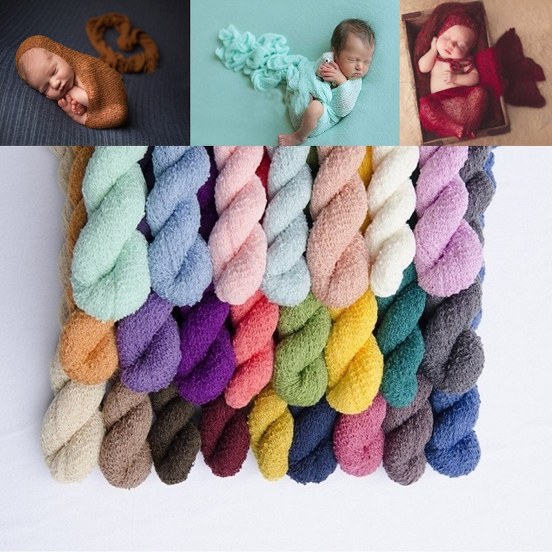 Newborn Photography Props Knit - đánh giá và giá Baby Swaddle Blanket