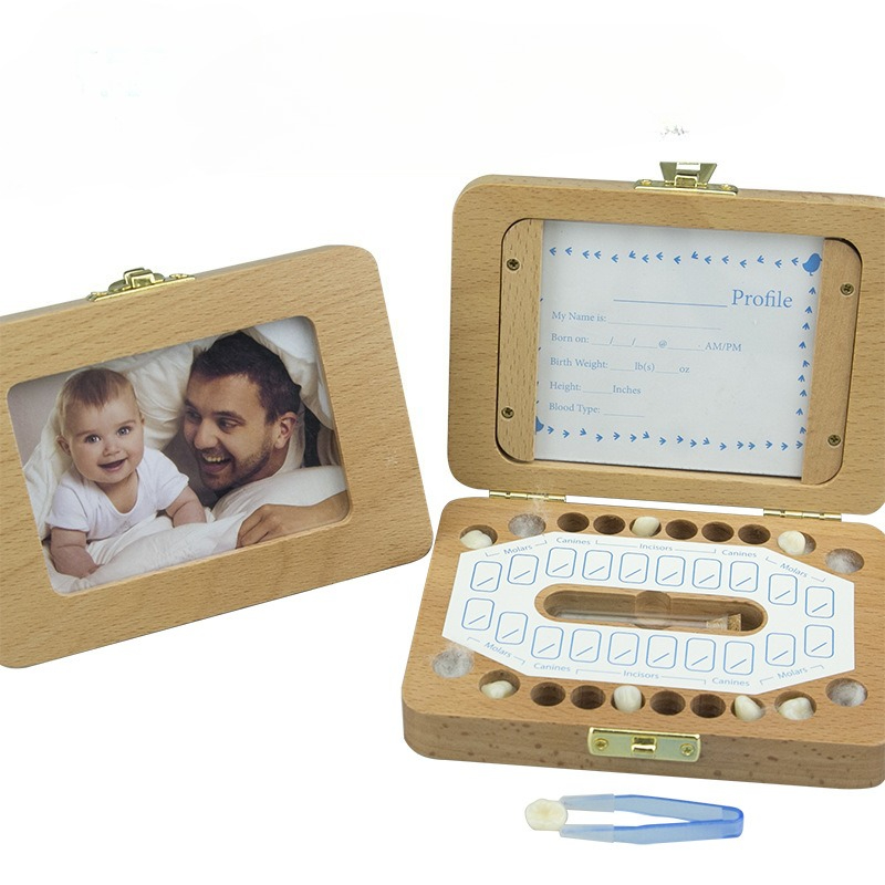 Wooden Photo Frame Baby Tooth  - đánh giá và giá Baby Products Photos