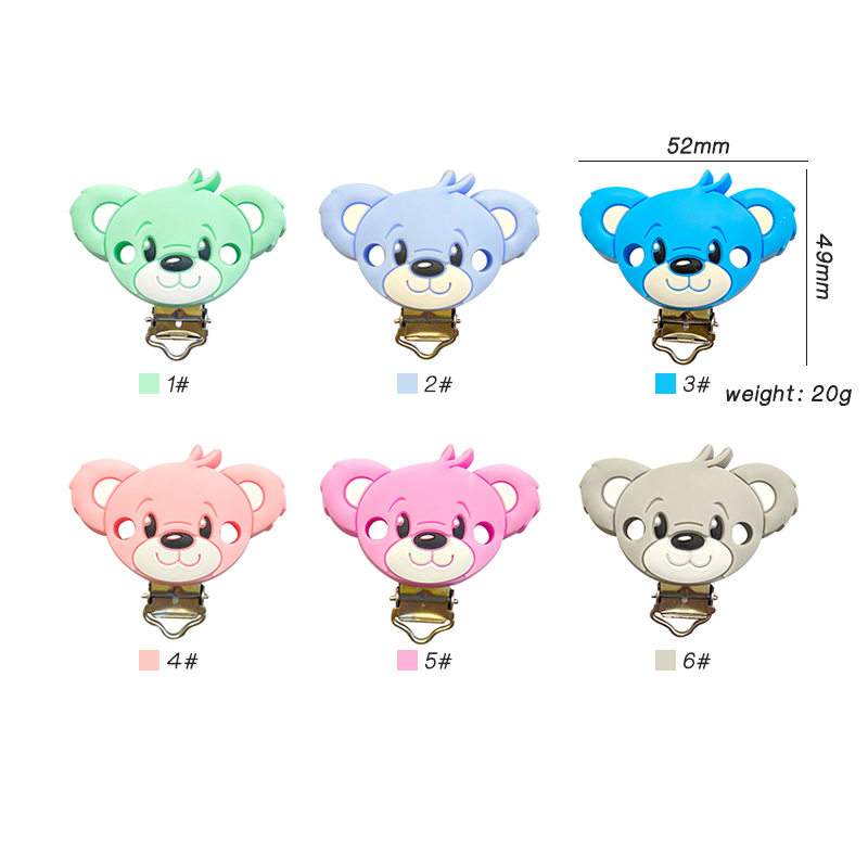 3pcs Silicone Bear Pacifier Cl - đánh giá và giá Baby Products Photos