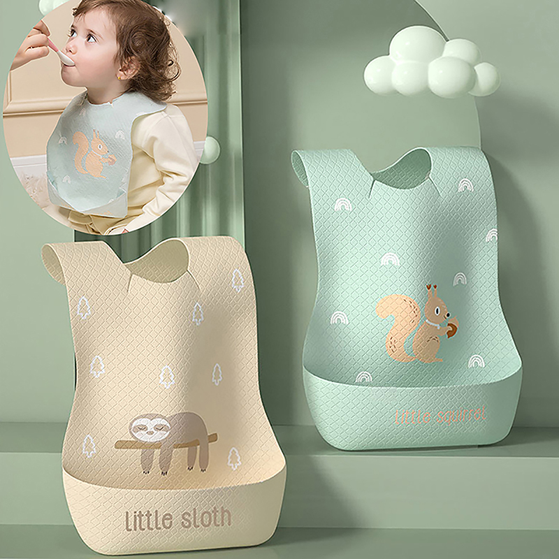 Waterproof Adjustable Food Fee - đánh giá và giá Silicone Baby Bibs