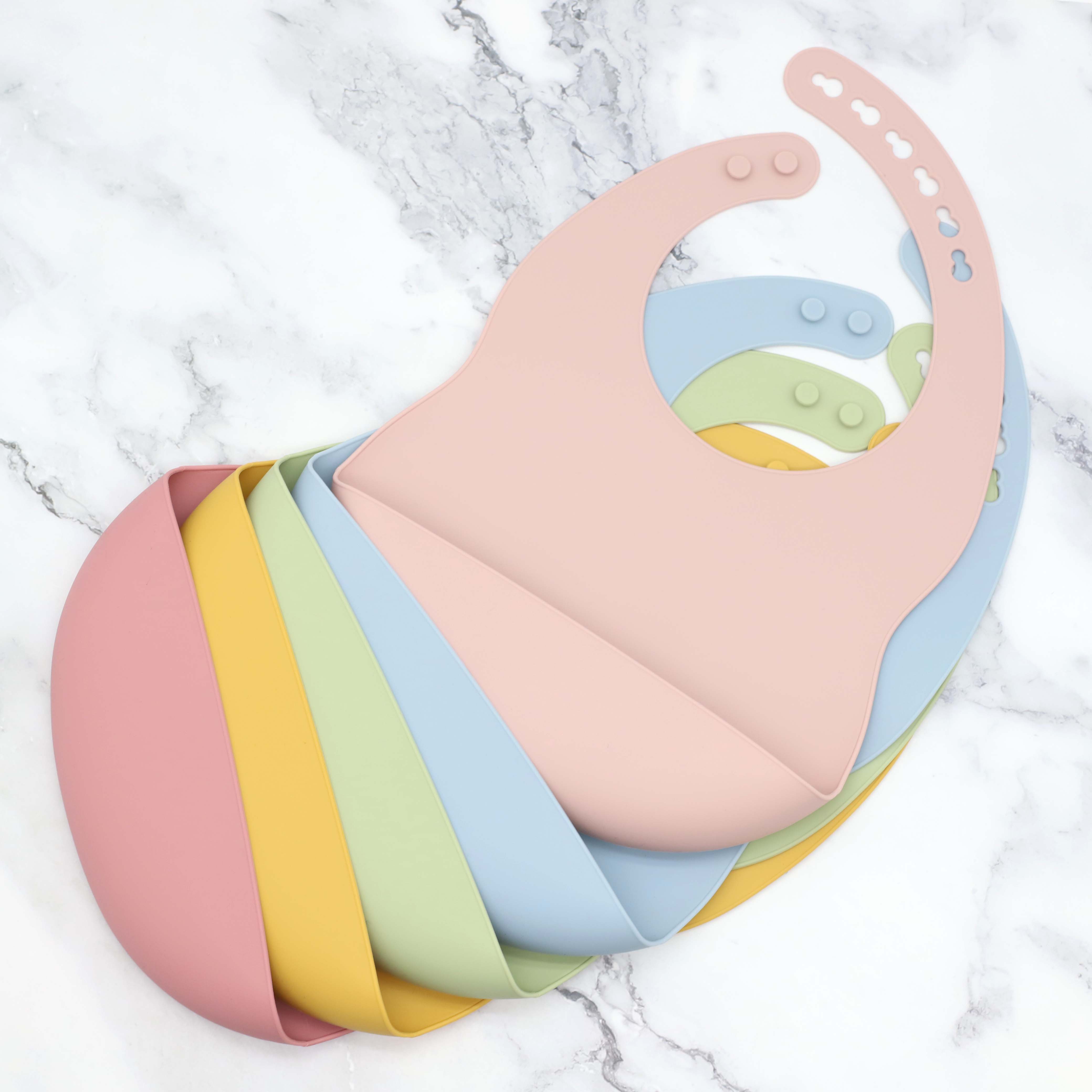 New baby silicone bib with adj - đánh giá và giá Silicone Baby Bibs